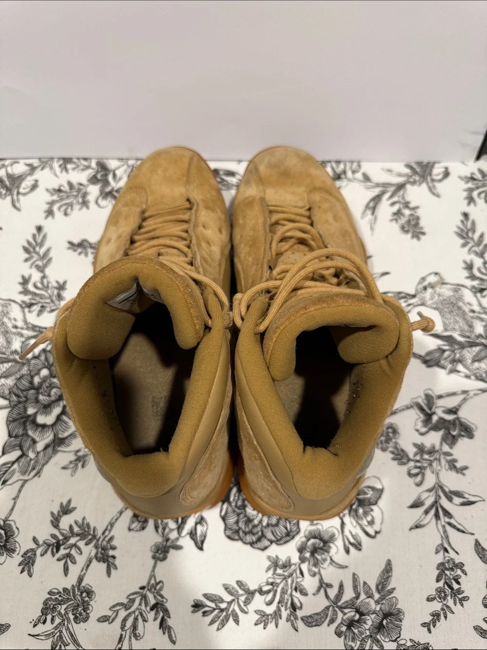 Jordan Men’s Suede Sneakers in Wheat/Tan